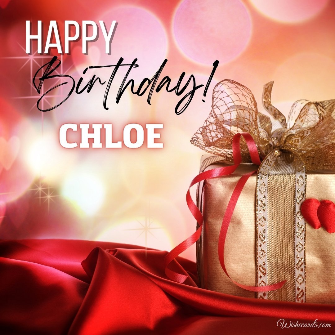 Happy Bday Ecard for Chloe