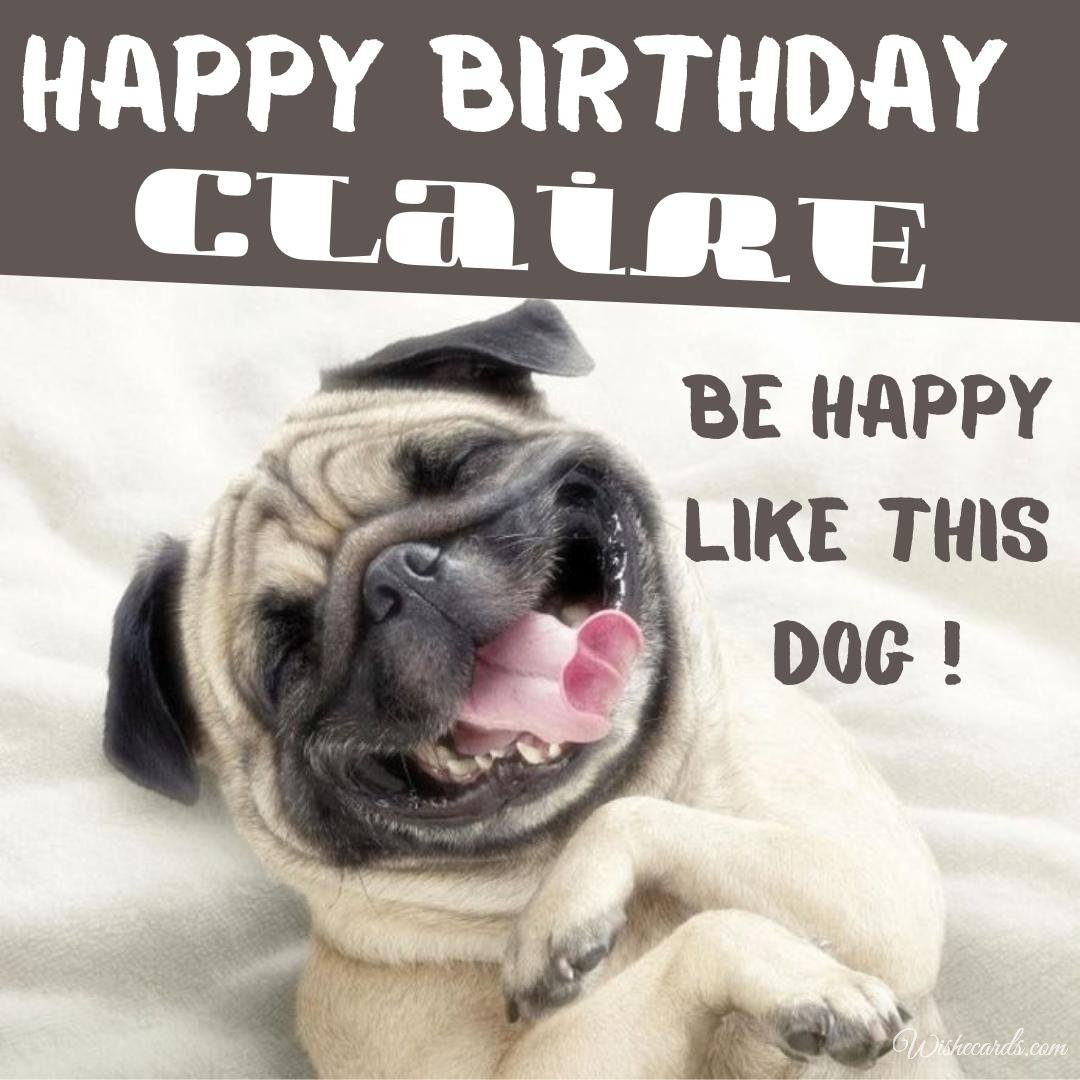 Happy Bday Ecard For Claire