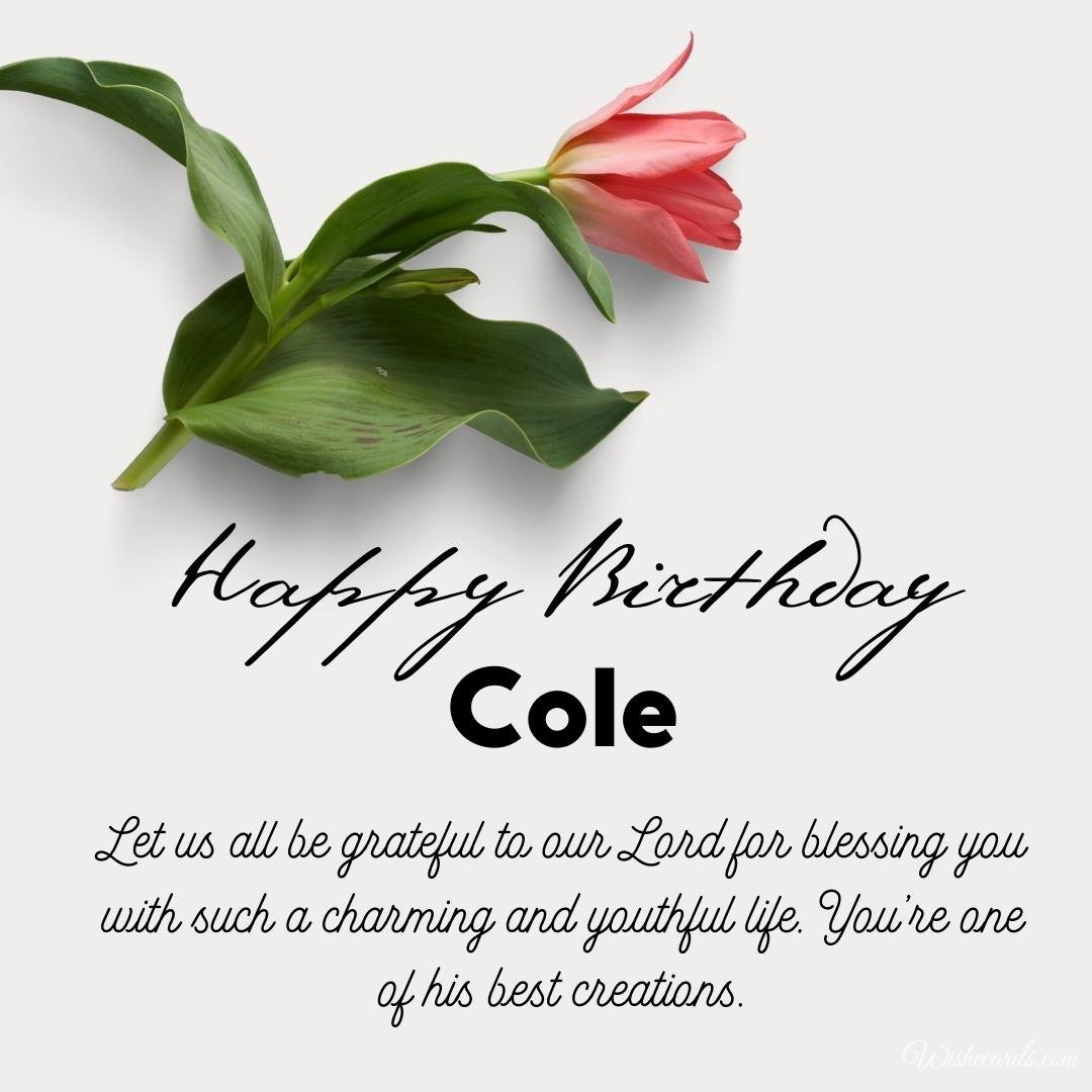 Happy Bday Ecard For Cole