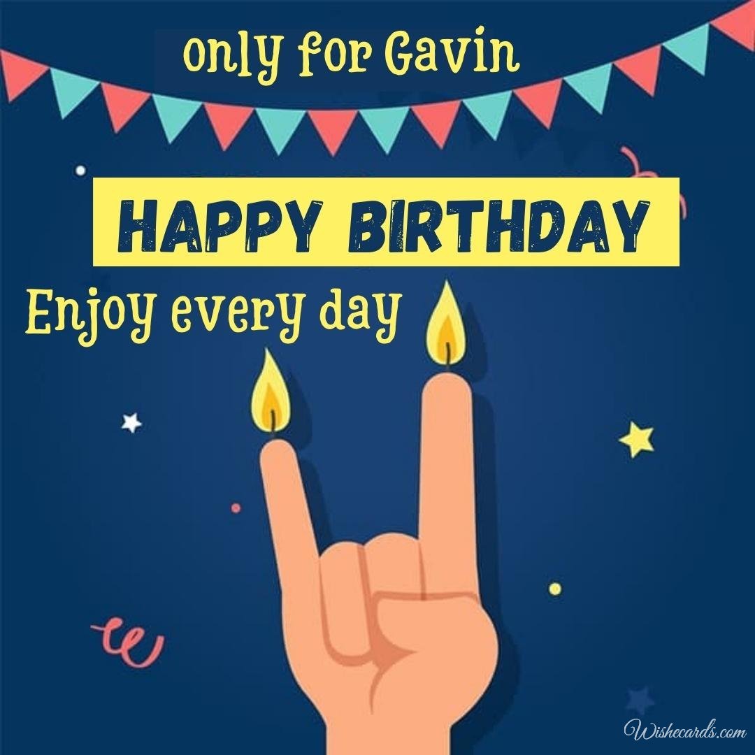 Happy Bday Ecard For Gavin
