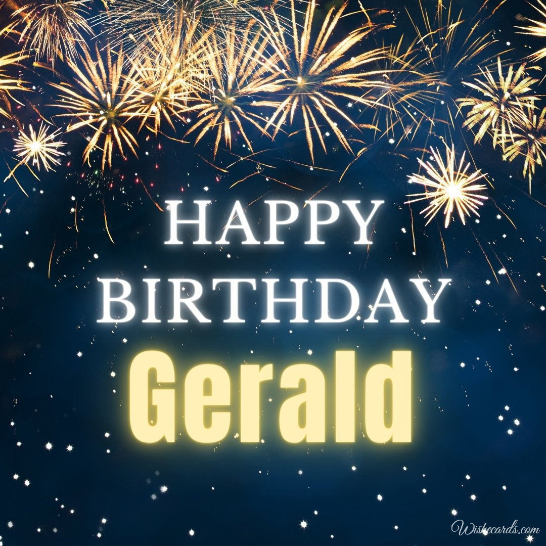Happy Bday Ecard for Gerald