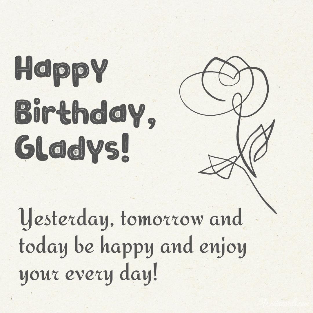 Happy Bday Ecard For Gladys
