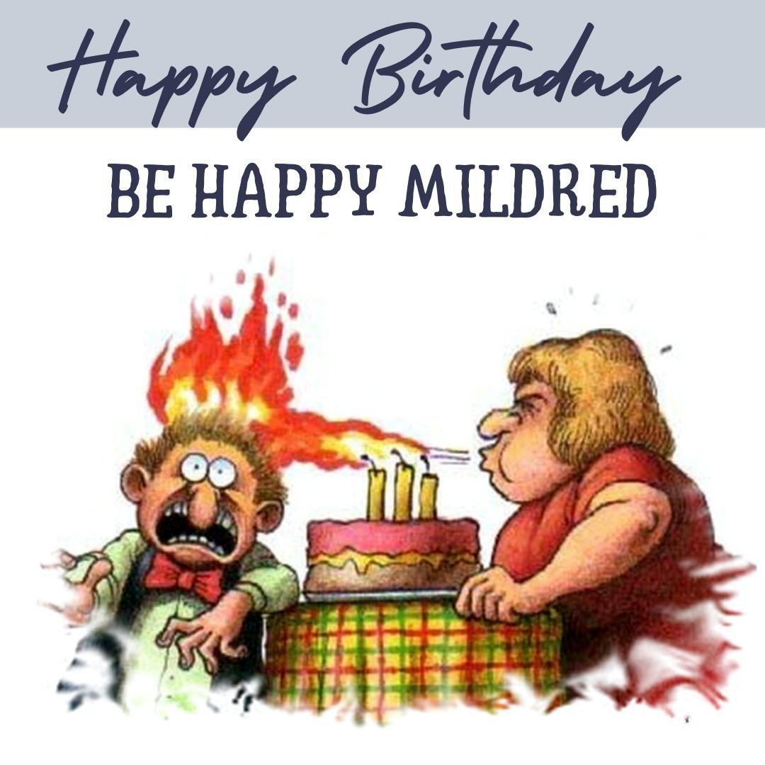 Happy Bday Ecard For Mildred