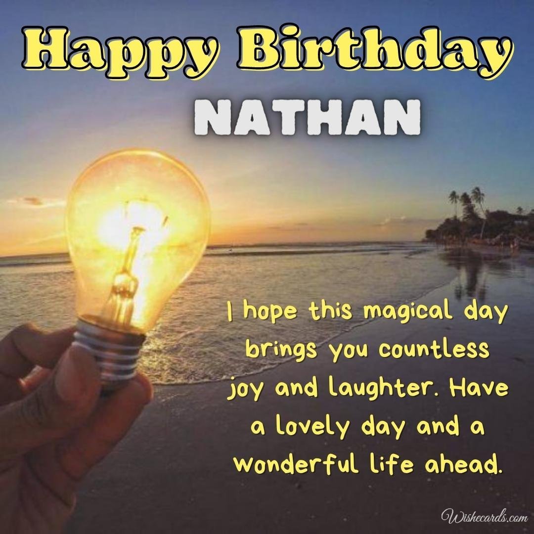 Happy Bday Ecard For Nathan