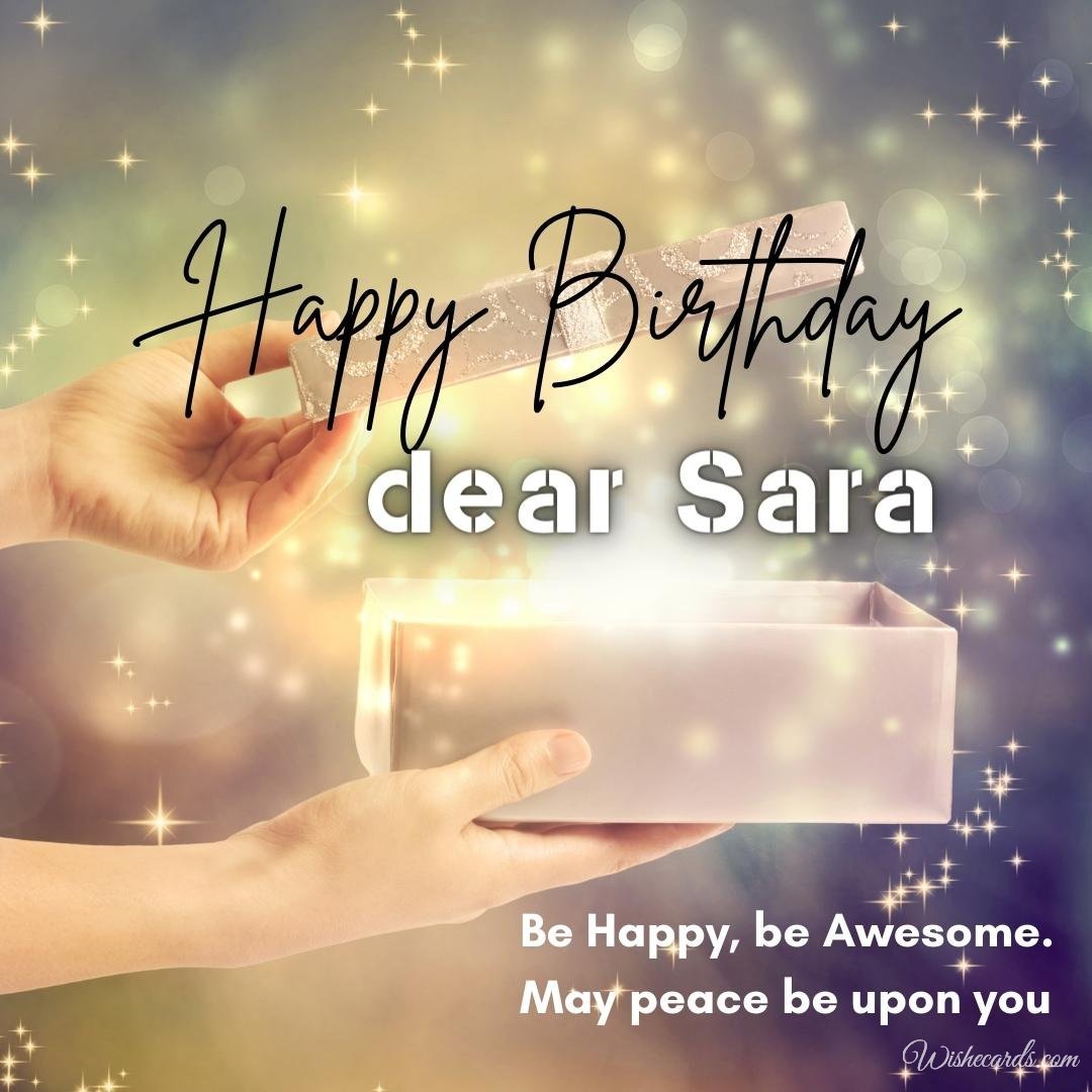 Happy Bday Ecard For Sara