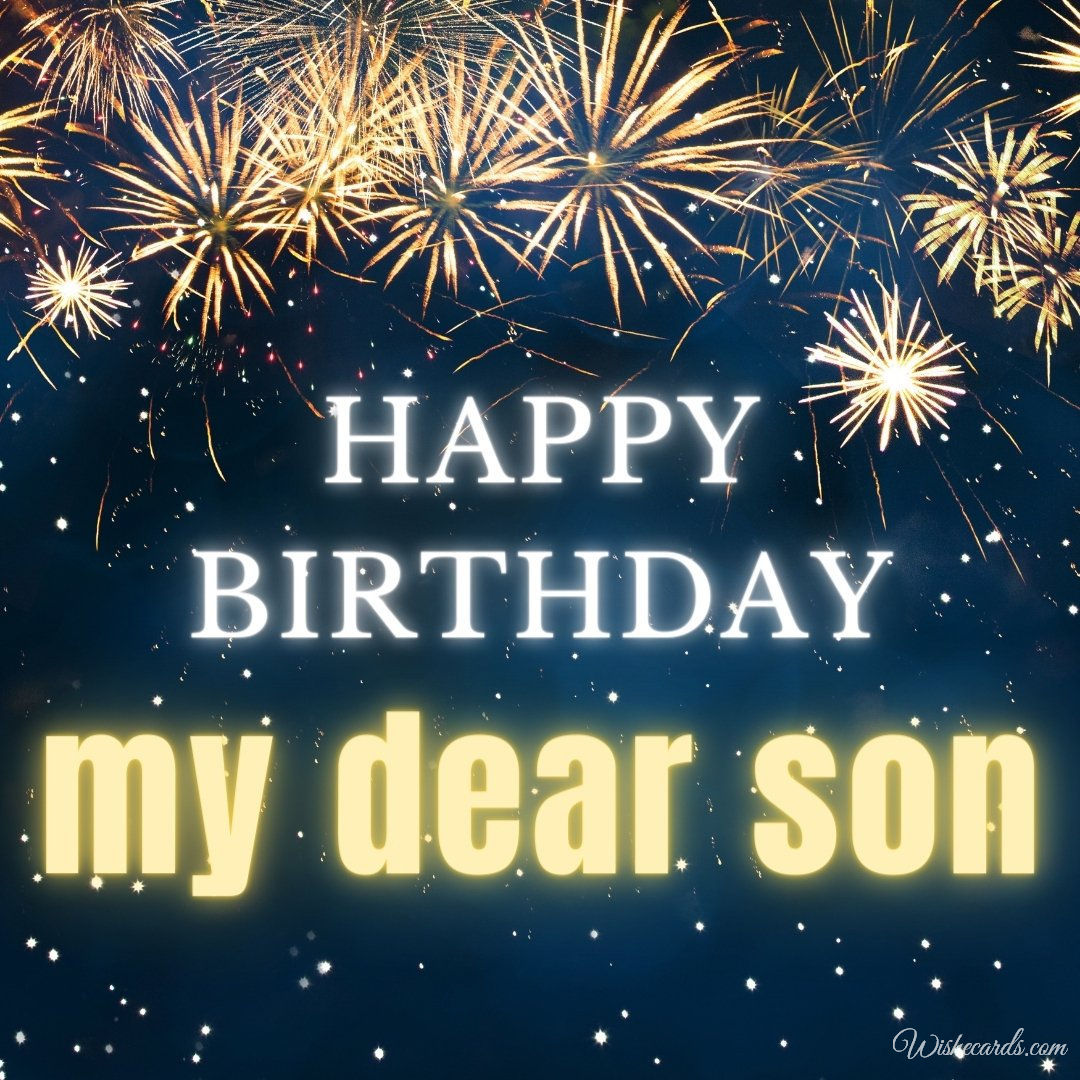 Happy Bday Ecard For Son