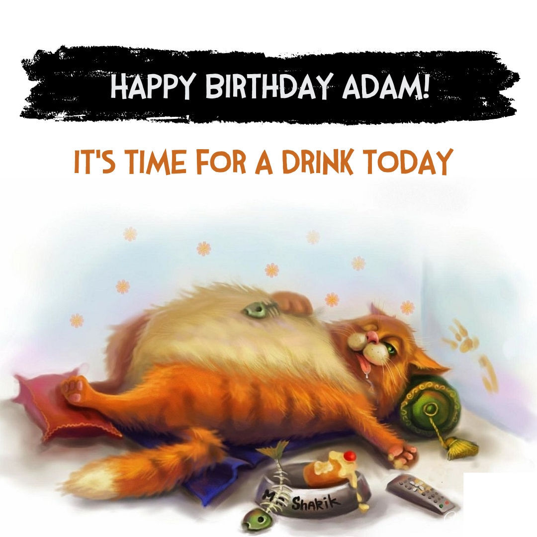 Happy Birthday Adam Funny Image