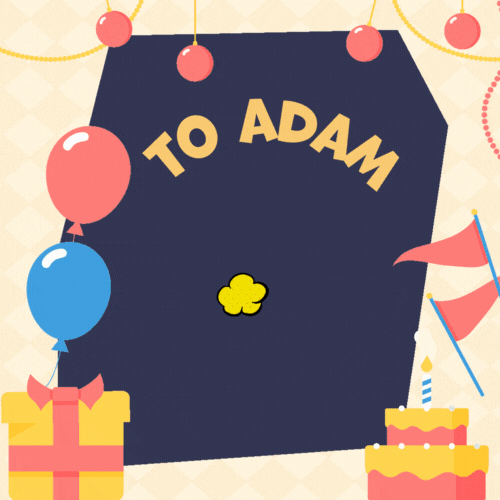 Happy Birthday Adam Gif