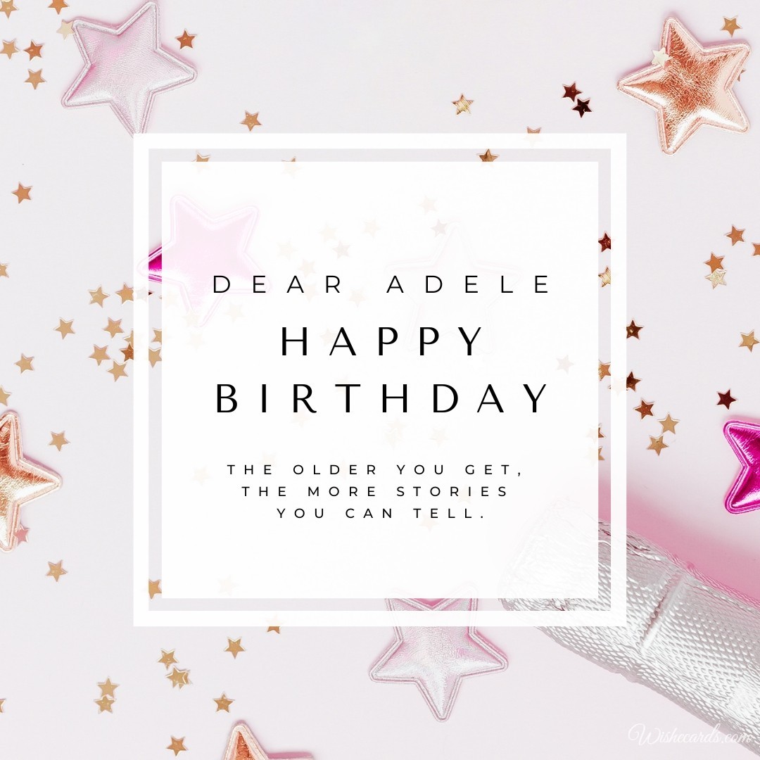 Happy Birthday Adele Image