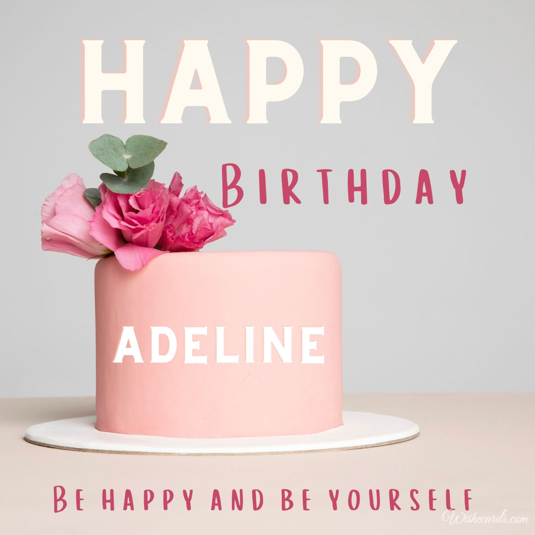 Happy Birthday Adeline Cake