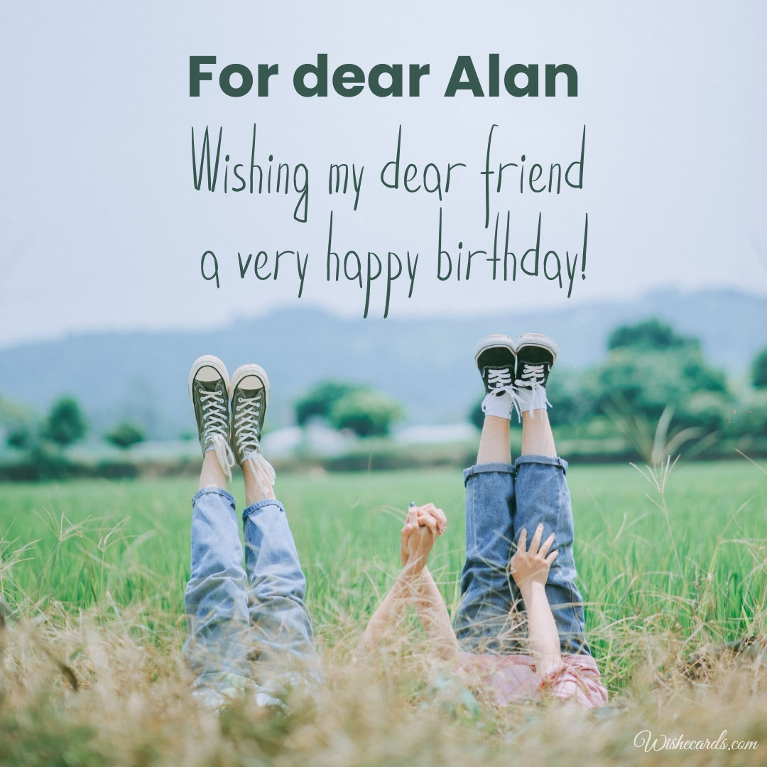 Happy Birthday Alan Funny Image