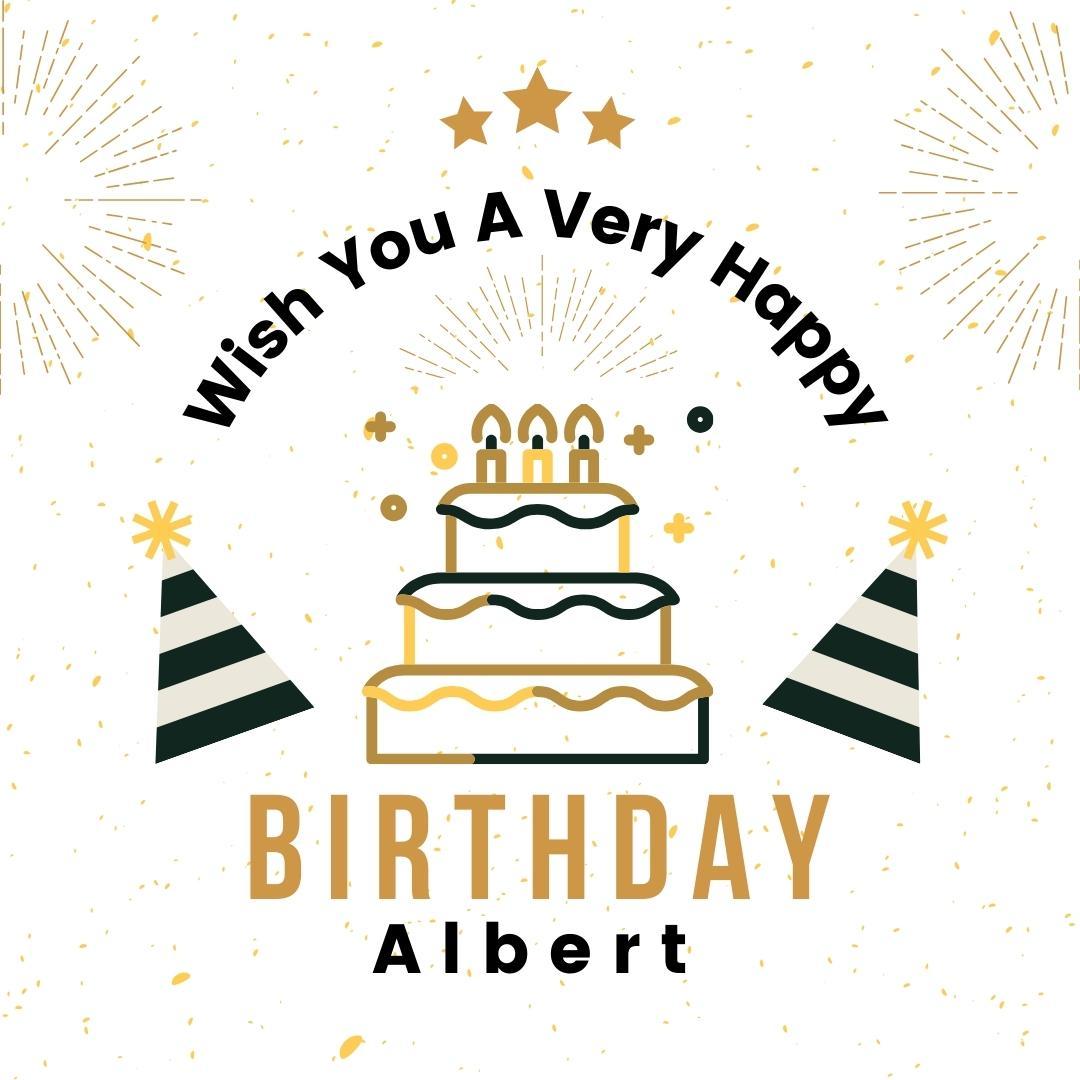 Happy Birthday Albert Cake Image
