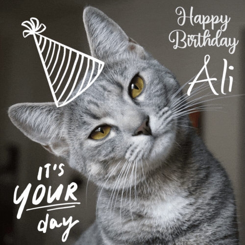Happy Birthday Ali Gif