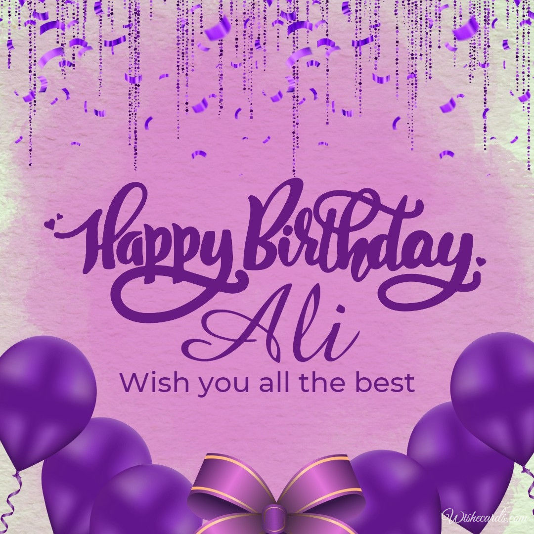 Happy Birthday Ali Image