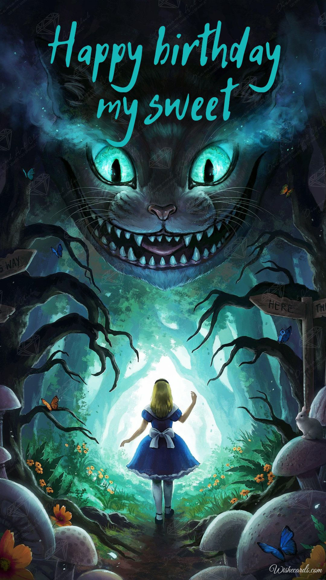 Happy Birthday Alice in Wonderland Image