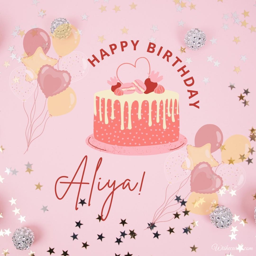 Happy Birthday Aliya Cake Pic