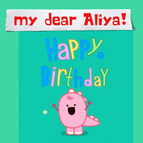 Happy Birthday Aliya Gif