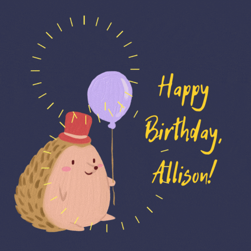 Happy Birthday Allison Gif