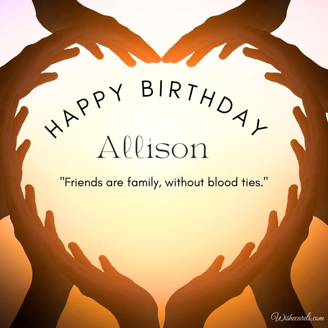 Happy Birthday Allison