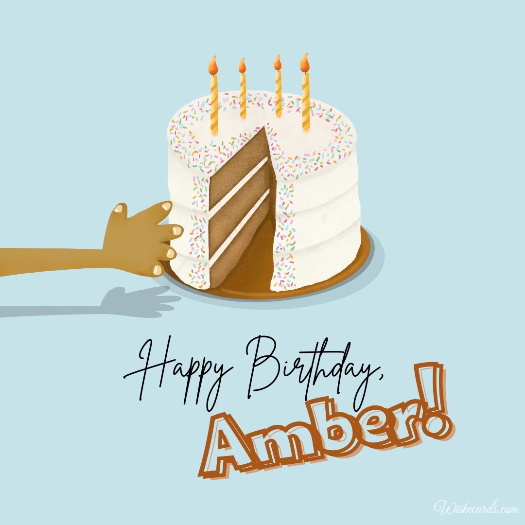 Happy Birthday Amber Cake