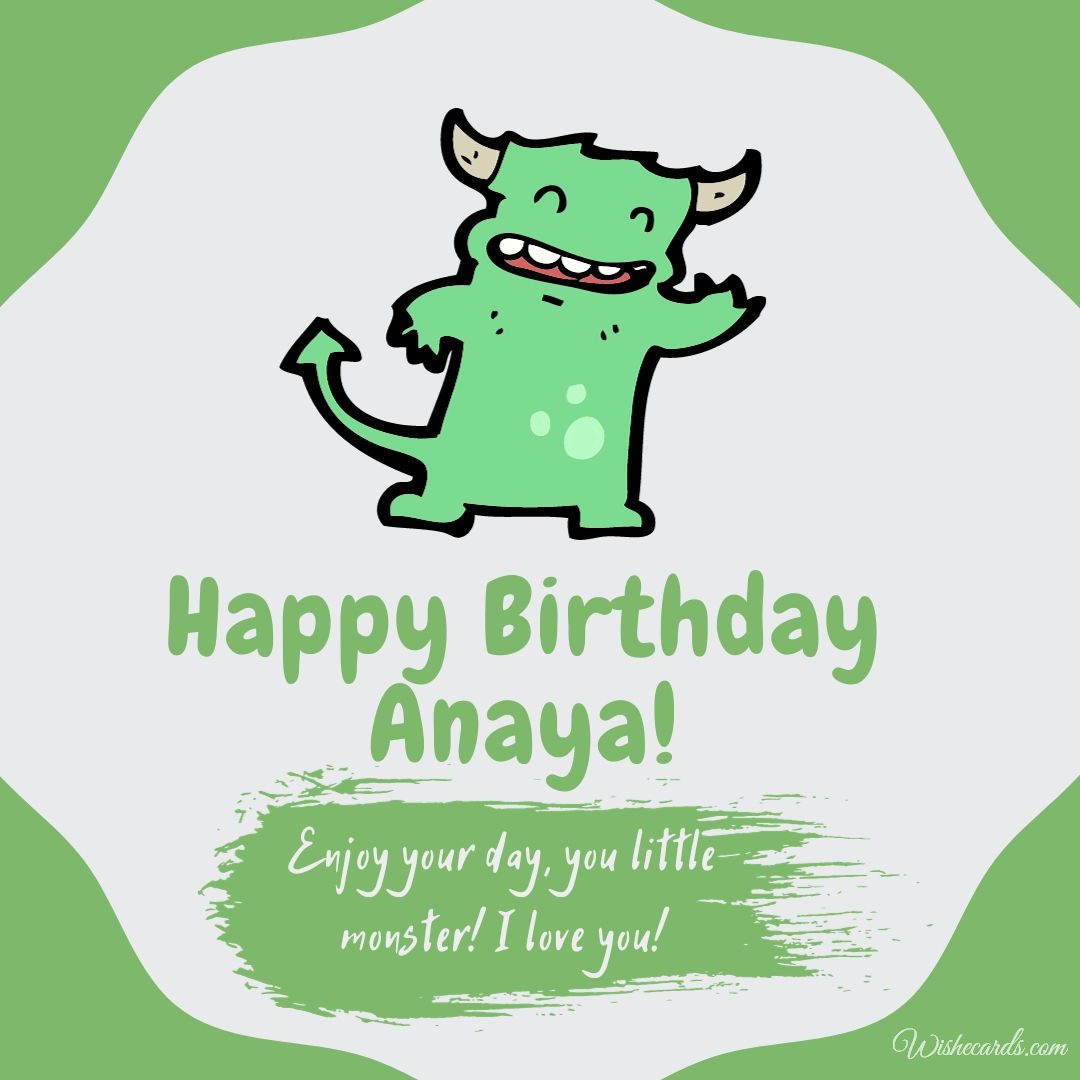 Happy Birthday Anaya Image