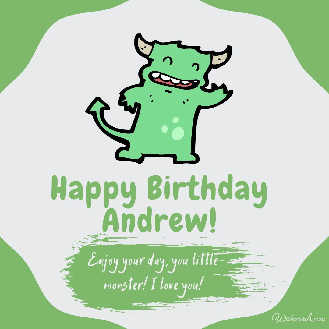 Happy Birthday Andrew Funny Image