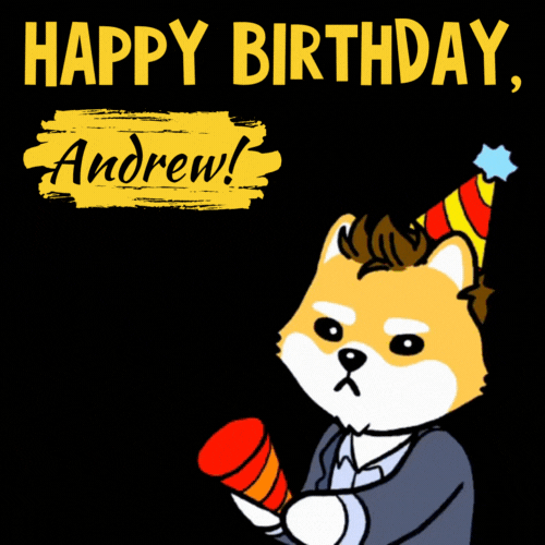 Happy Birthday Andrew Gif