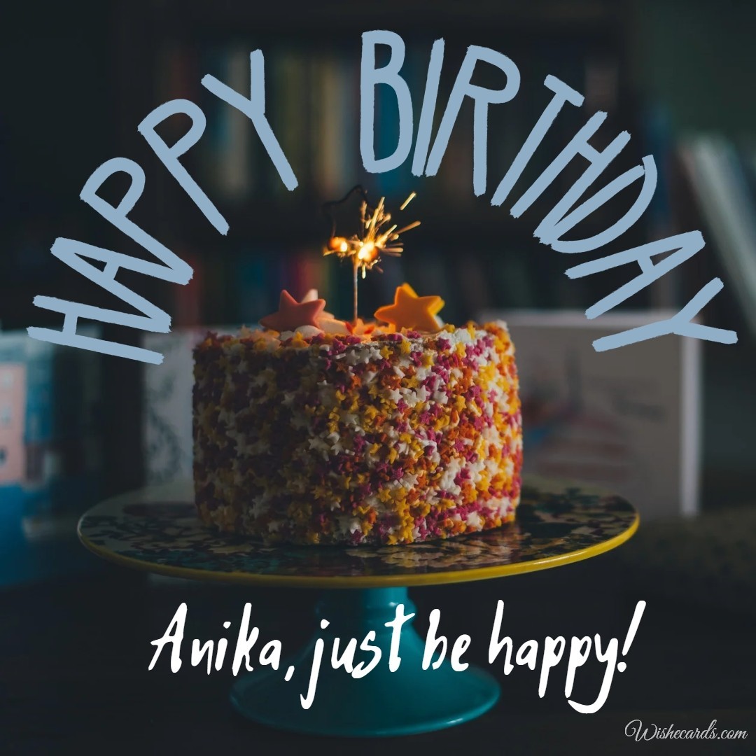 Happy Birthday Anika Cake