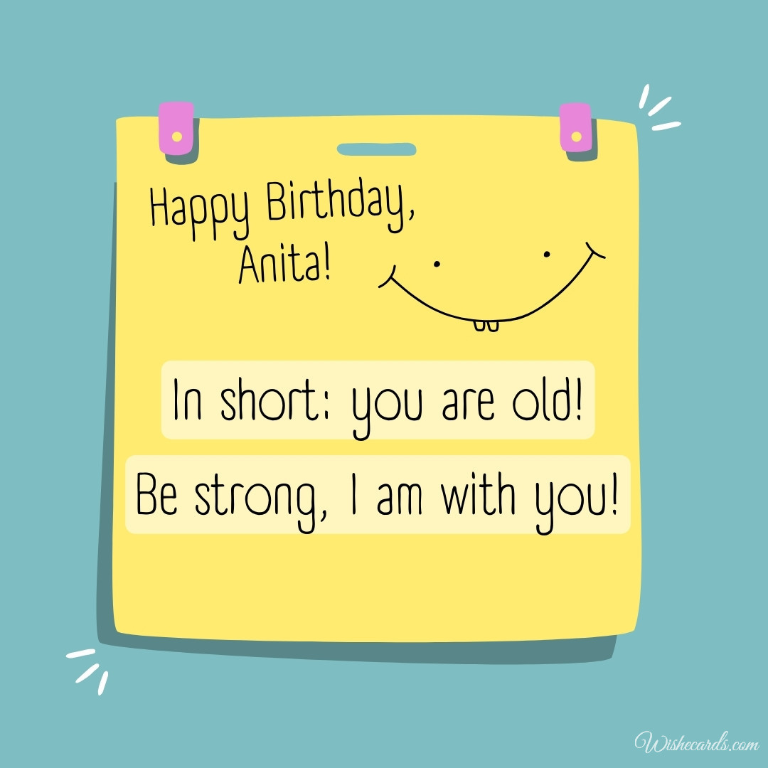Happy Birthday Anita Image