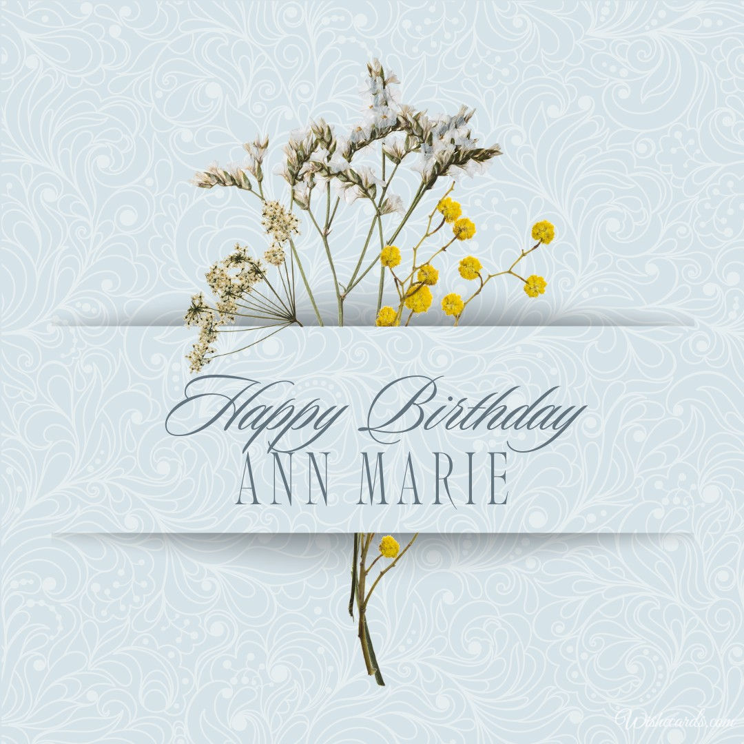 Happy Birthday Ann Marie Image