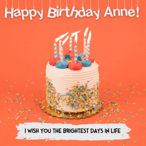 Happy Birthday Anne Gif