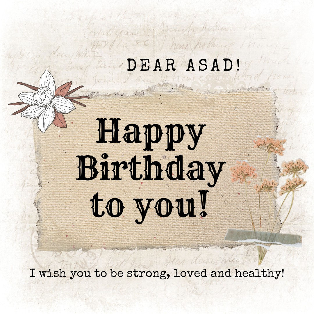 Happy Birthday Asad Wish