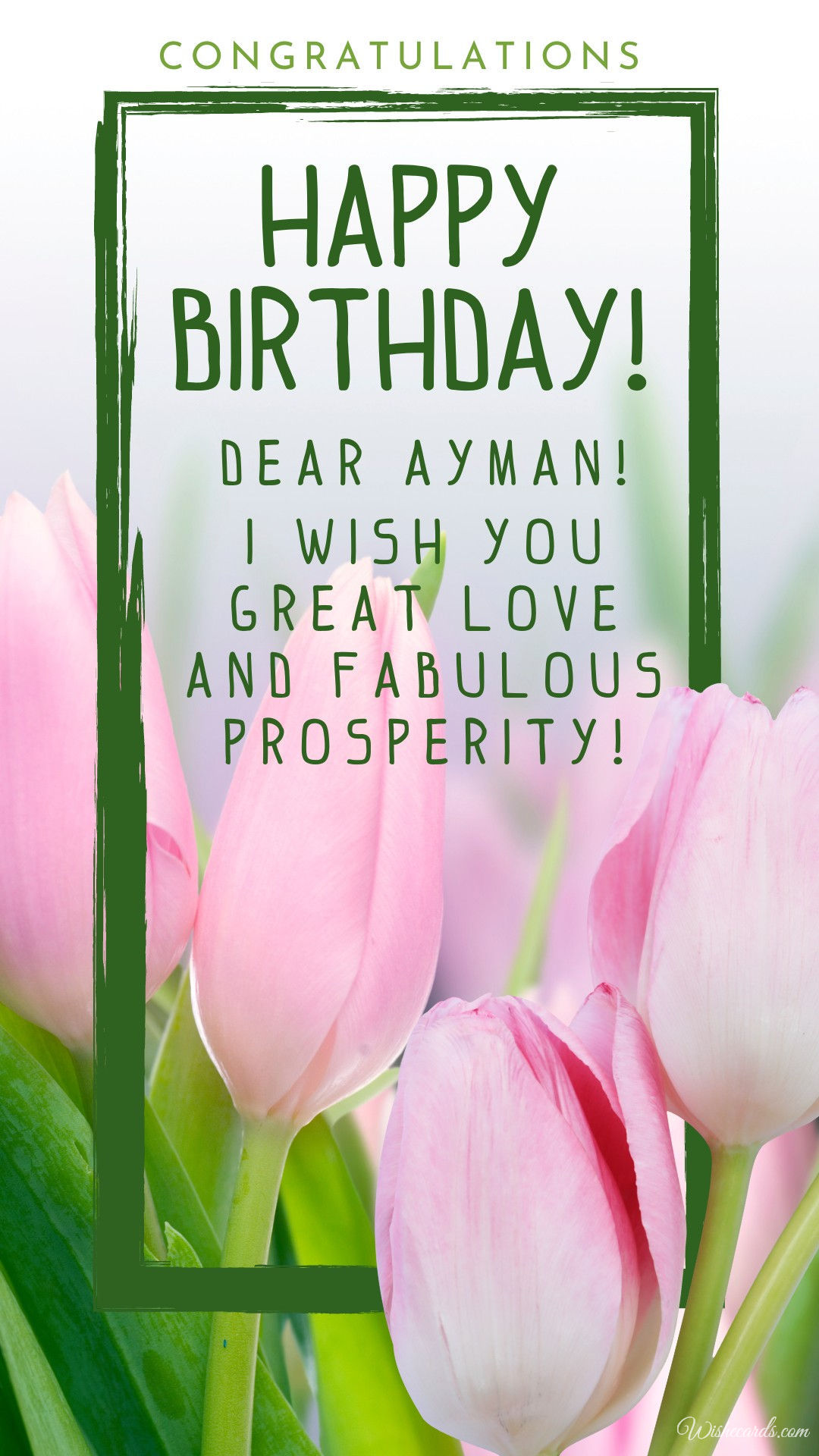 Happy Birthday Ayman Wish
