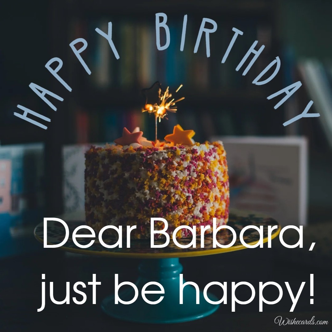 Happy Birthday Barbara Cake