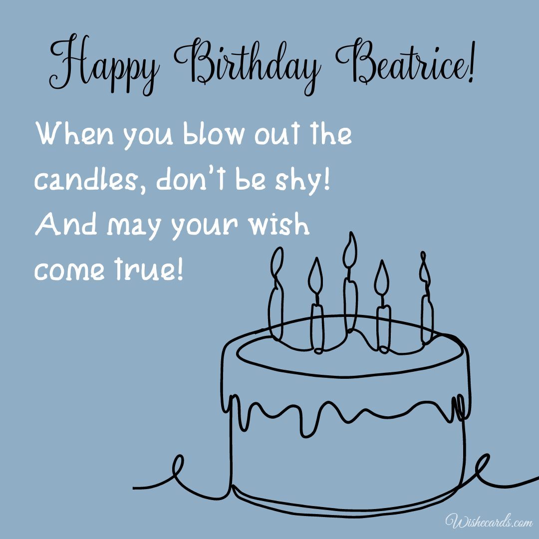 Happy Birthday Beatrice Cake