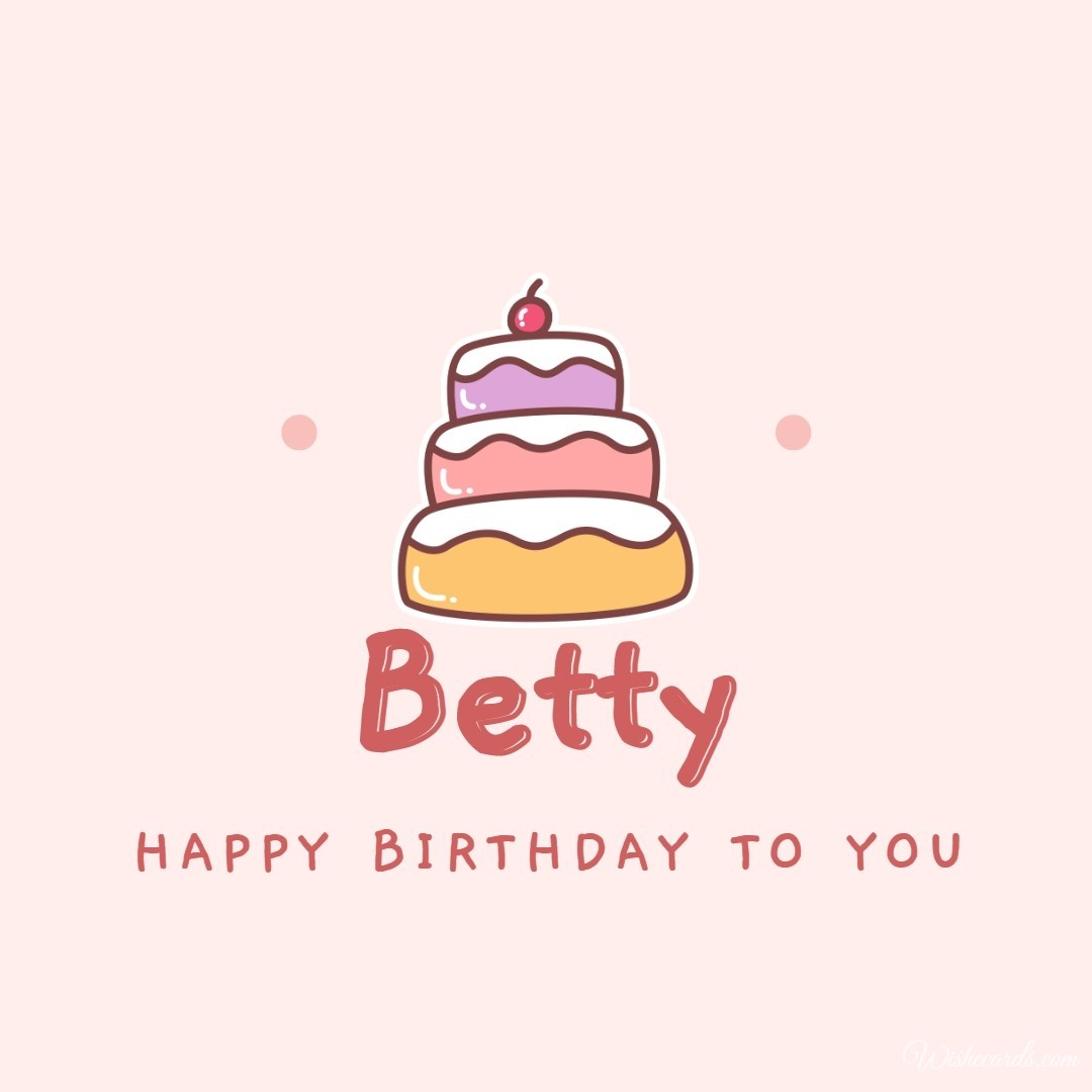 Happy Birthday Betty Image