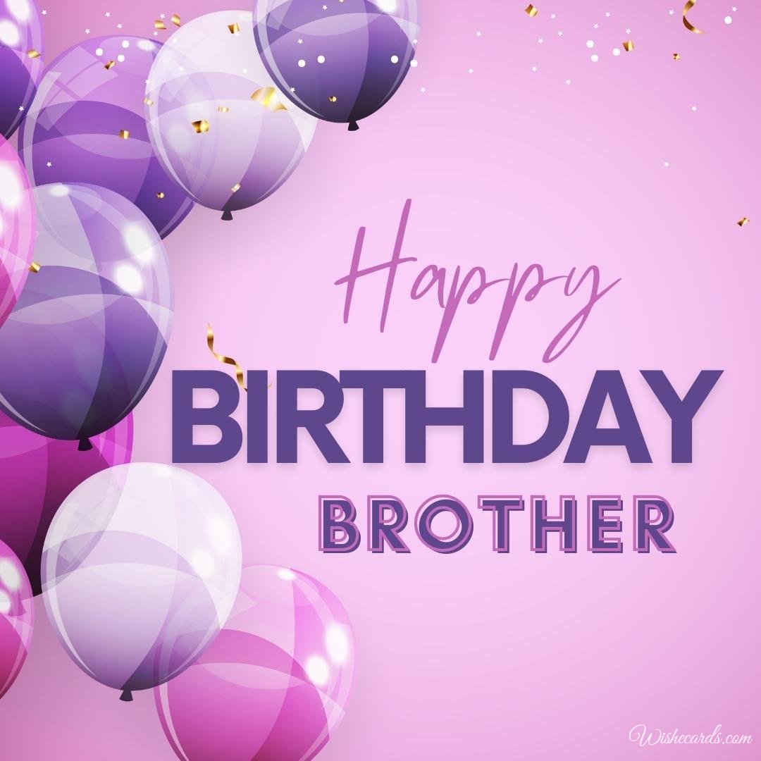 Happy Birthday Big Brother Card