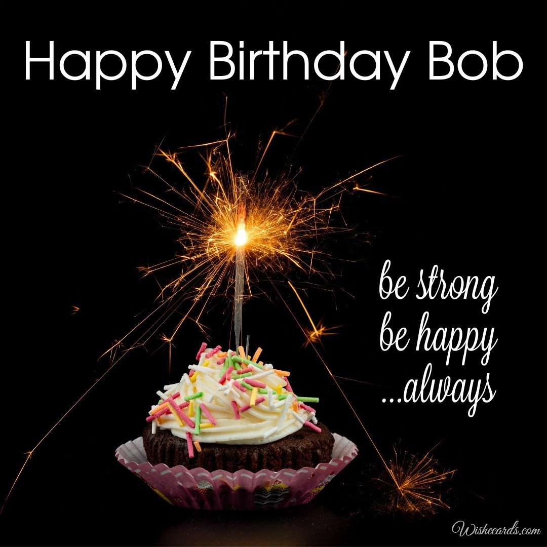 Happy Birthday Bob Cake Image