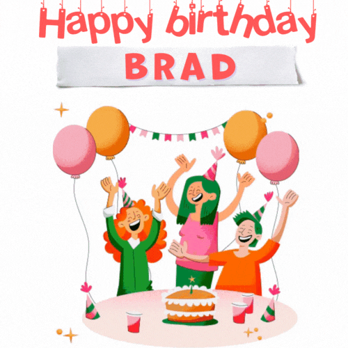 Happy Birthday Brad Gif