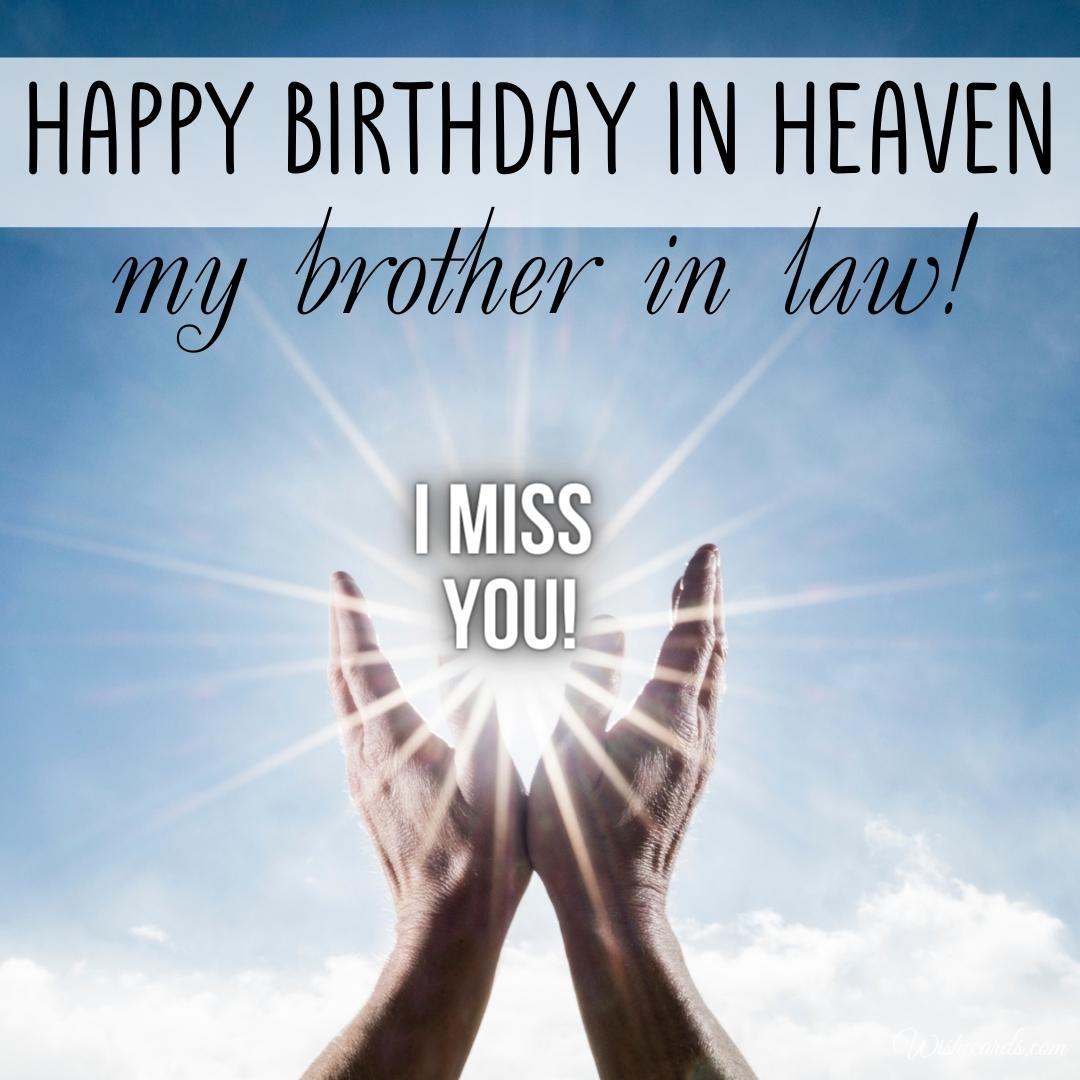 Happy Birthday Brother in Law in Heaven