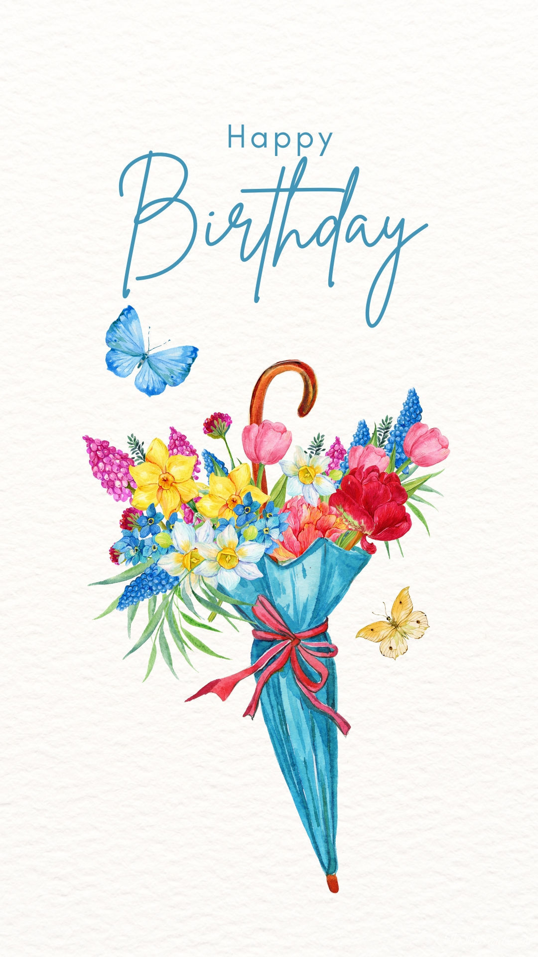 Happy Birthday Butterfly Image
