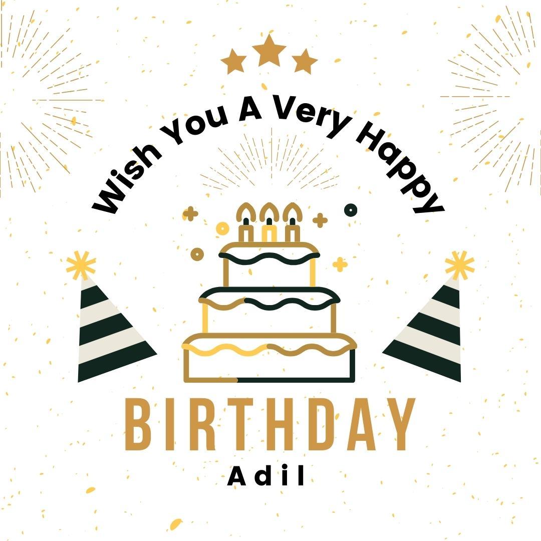 Happy Birthday Cake Adil