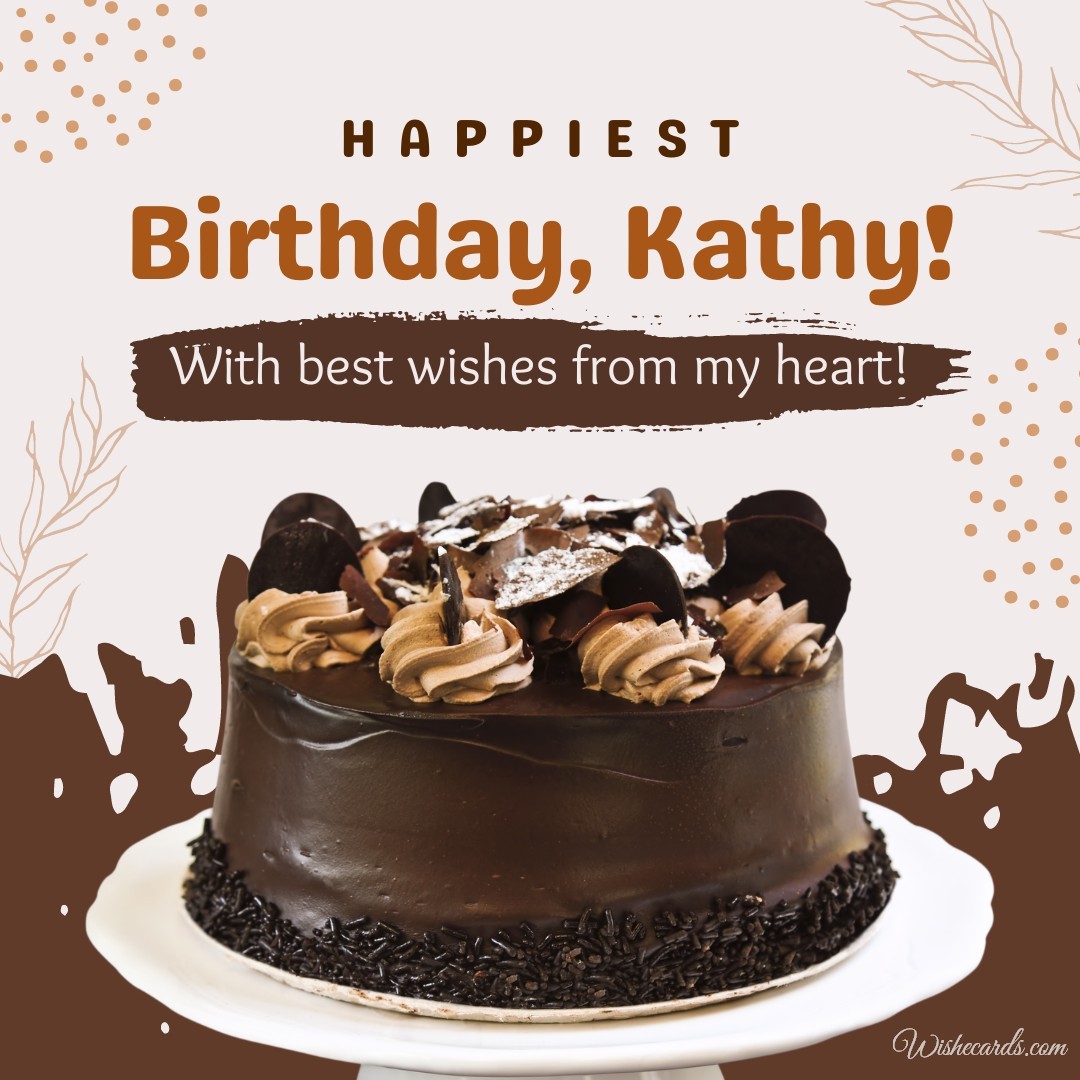 Happy Birthday Cake for Kathy