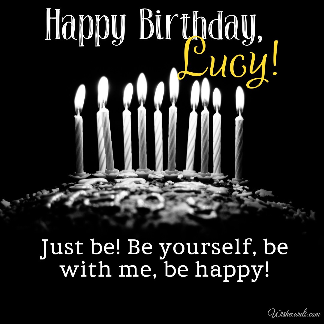 Happy Birthday Cake Lucy