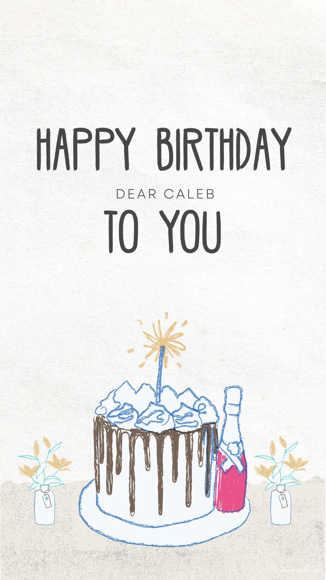 Happy Birthday Caleb Cake