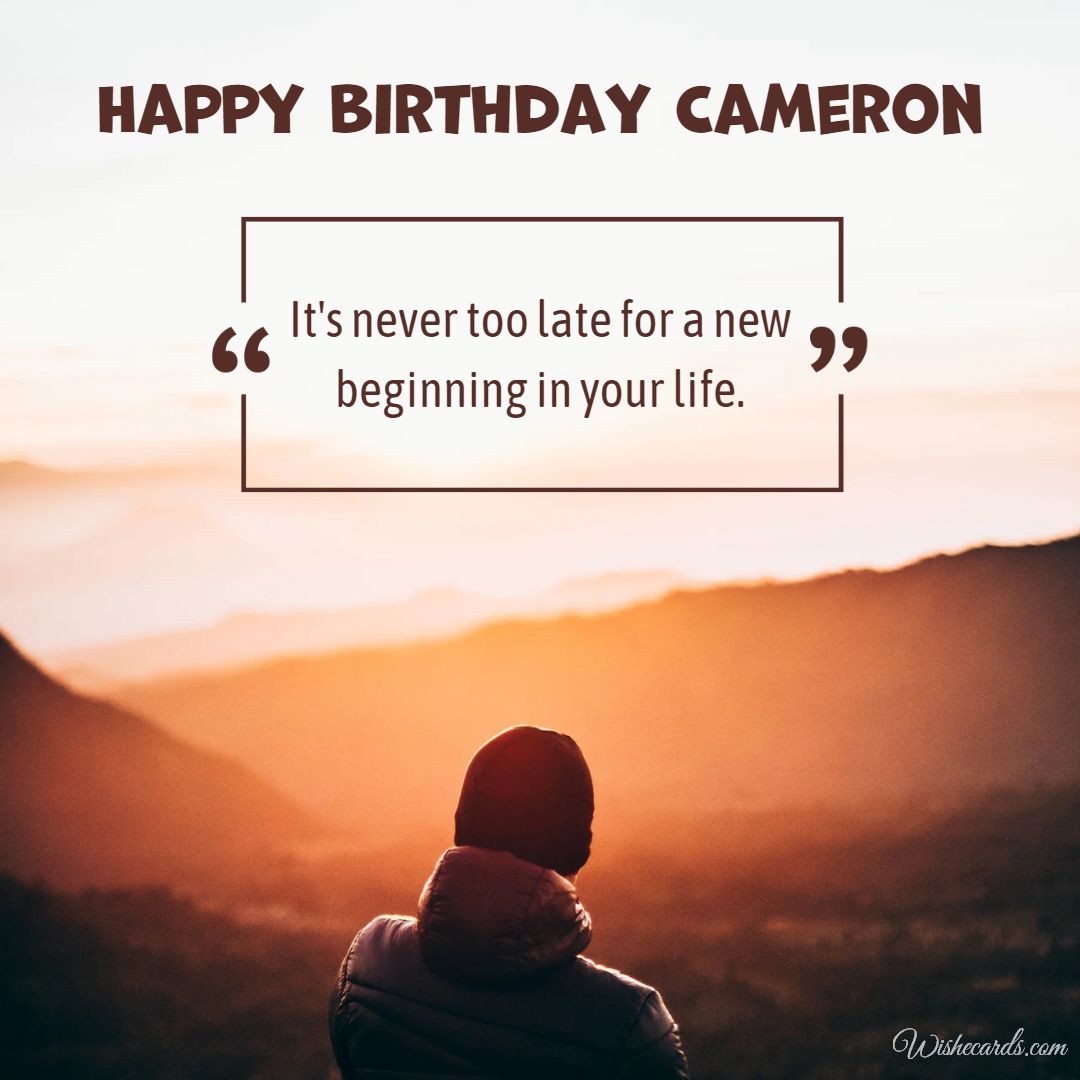 Happy Birthday Cameron Image