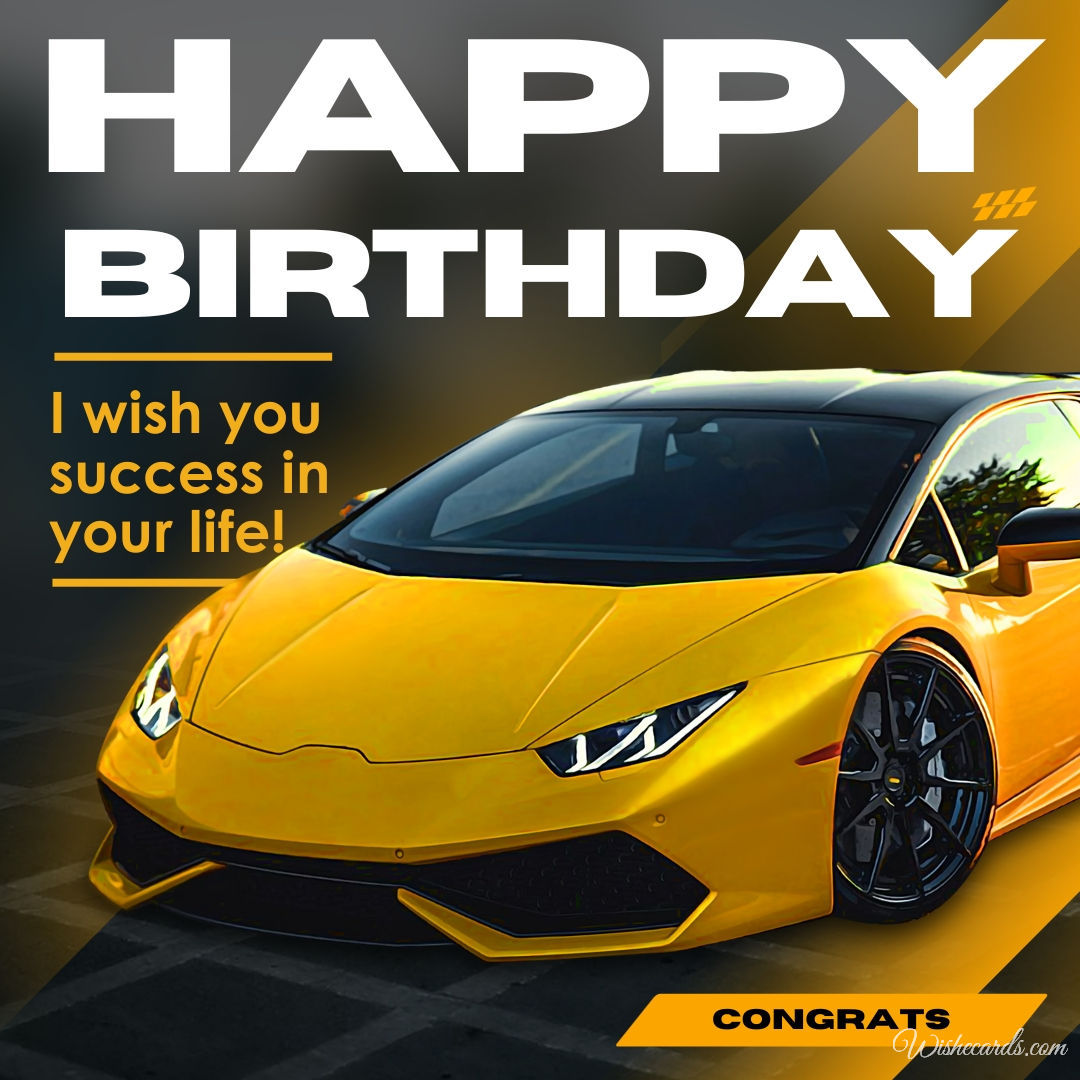 Happy Birthday Car Image
