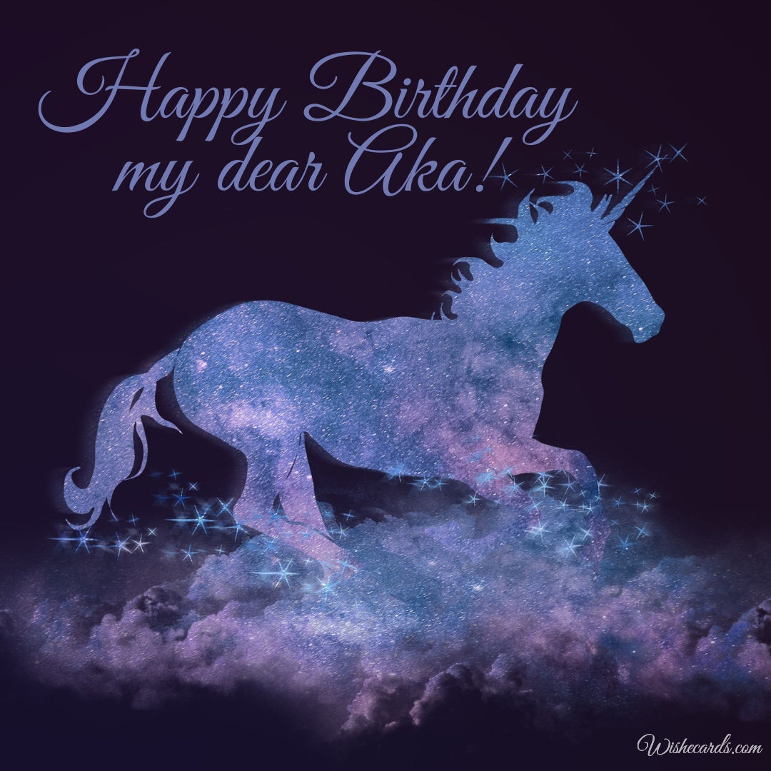 Happy Birthday Card for Aka
