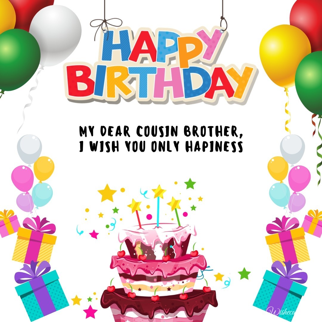 Happy Birthday Card for Cousin Brother