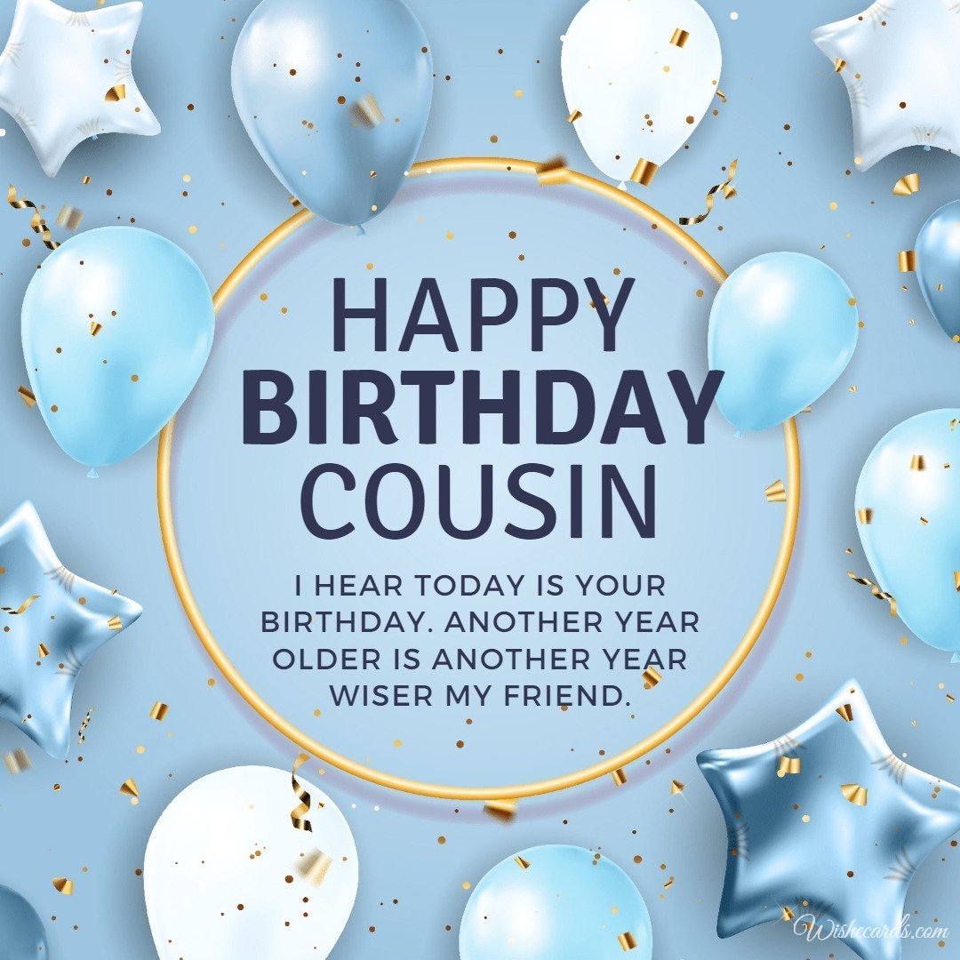 Happy Birthday Card for Cousin